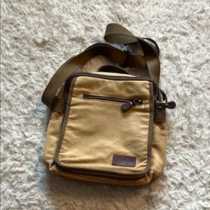 Vintage Khaki Satchel Bag